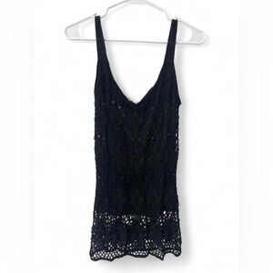 Vintage Ravel Black Sequence Crochet Too